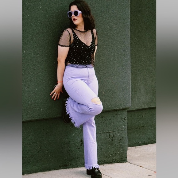Purple Rain Flare Pants - S, M, L, XL - Picture 1 of 2